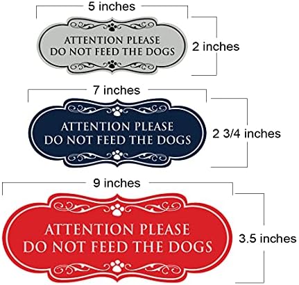 Дизајнерски шепи, внимание, ве молиме, не ги храни знаците на кучињата - големо
