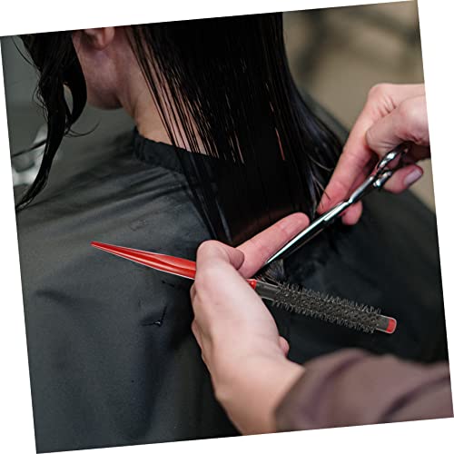 Hemoton 2pcs Roll Wooden Comb Travel Hairbrush Round Hairbrush Brush for Curly Hair Women Hot Curling Brush Hairdressing Roller