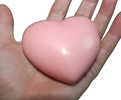 LVDGE 4 PACK 3D силиконски јасен калап во форма на срце за валентин епоксидна смола уметност, DIY свеќа и правење сапун, производ