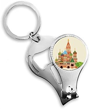 Русија Обележје Илустрација Национален Симбол Ноктите Нипер Прстен Клуч Синџир Шише Машинка Клипер