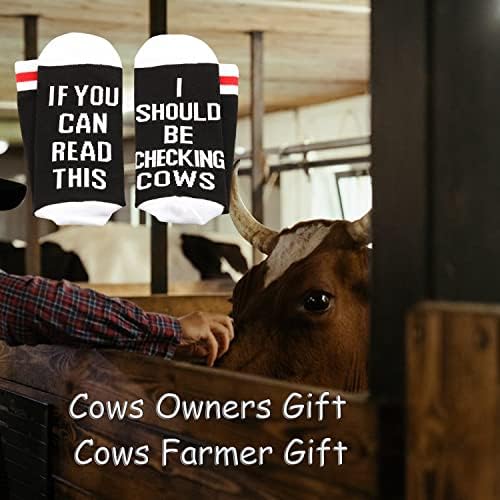 Tsotmo lубител на крави подароци Фармер чорапи Ранчер Домашен подарок фарма Фарм ПЕТ ПЕГМИ КАВИ КОЛКИ ЗА СОВЕТНИК ЗА КУБА Фарм