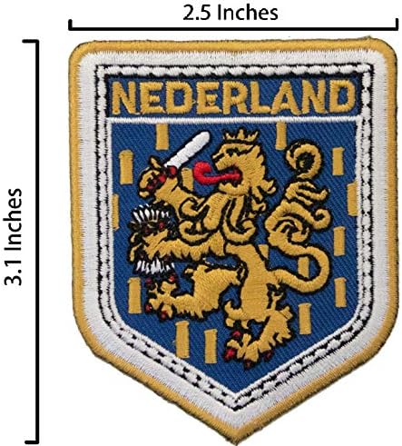 А -Он -Андерленд Шилд Ептоид Светски закрпи на светски обележја + Холандија Национално знаме за лаптопи за патеки за пинови бр.110D