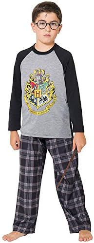 Интимо Големи Момчиња Хари Потер Хогвортс Училиште Крест Раглан Пижама Во Собата