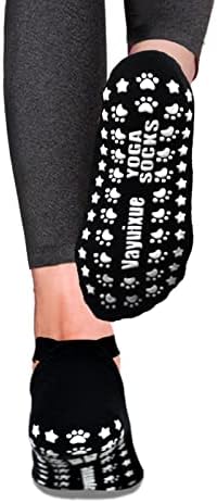 Vayuixue чорапи со јога со затегнувања за жени, симпатично дно циликон, пилатес, болнички чорапи, танц, танц,