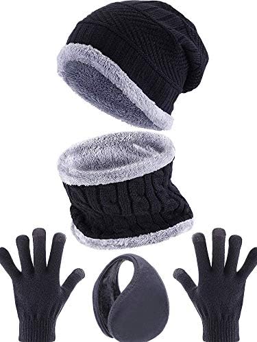 5 парчиња зимски ски топол сет, вклучуваат зимски плетени капа вратот потопло на отворено потопло уво потопло