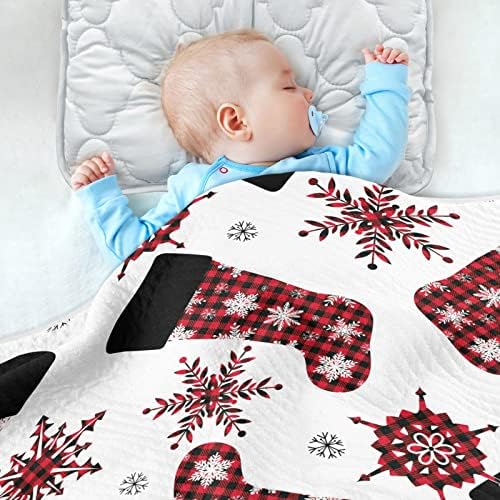 Cataku Снегулка чорап бебе ќебе за момчиња Девојче памучно дете ќебиња кревети фрлаат меко топло примање бебе ќебе за креветче за