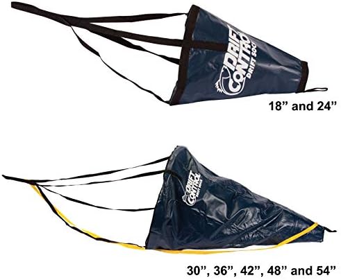 Линди Дрифт Контрола на лебдат чорап торба со чамци со падобрански прицврстувач за риболов брод, рибарски серии, 18 “