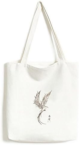 Скица Rosefinch Skething Fuying Painting Bird Fushicho Tote Canvas Bag Tagn Shopping Satchel Casual Hand Cange