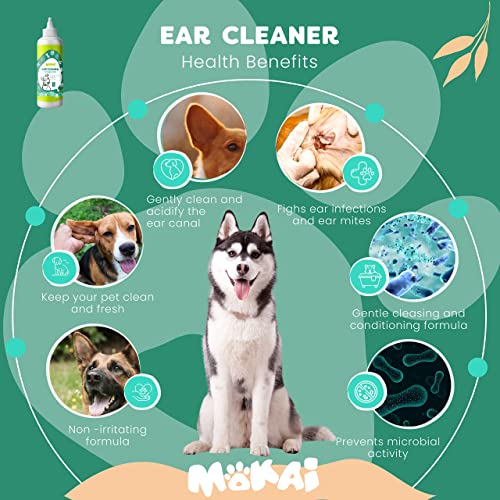 Раствор ЗА Чистење Уши МОКАИ Куче И Средство За Чистење Уши За Мачки | Третманот За Инфекција На Увото На Кучето Служи Како Габичен Раствор Во