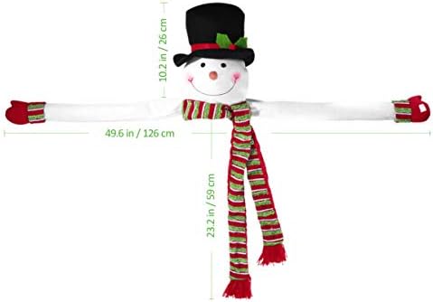 Toyvian новогодишна елка Топер Божиќна снежна снежна земја за зимска земја на чудата Денот на благодарноста Нова Година Божиќ украси