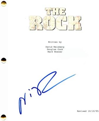 Николас Кејџ потпиша автограм на комплетното филмско скрипта на рок - кон воздухот, диво на срце, риба риба, лице/надвор, возач
