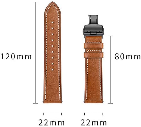 Aisports компатибилен за Samsung Galaxy Watch 3 45mm Band Leather, 22mm брзо ослободување на опсег за часовници Sport Sport Band Band Band Band
