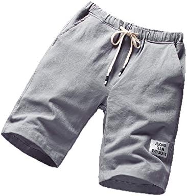 Кингаогго лесни шорцеви за мажи за мажи Еластична половината плажа џогери Менс цврсти џемпери за џемпери спортски атлетски панталони