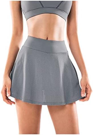 Женско тениско здолниште со високи половини за голф јога здолништа Брзо суво истегнување на мини скејтер здолништа за атлетски