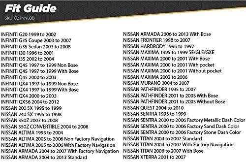 Метра 99-7612Б Единечна Или Двојна Din Инсталација Цртичка Комплет за 2003-2007 Nissan Murano &засилувач; SCOSCHE NN03B Nissan