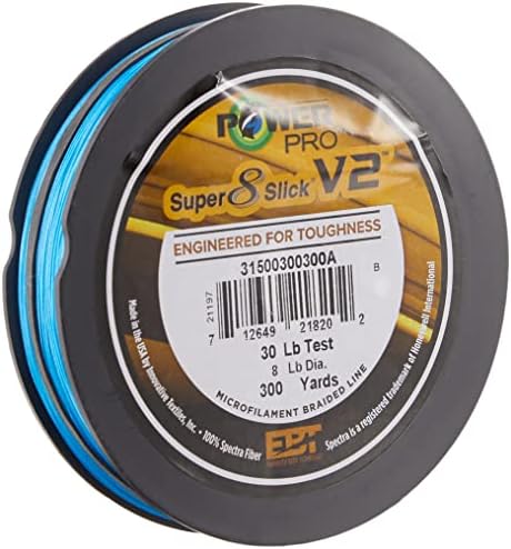 PowerPro Super Slick V2 30 lb 300 Yd Blue