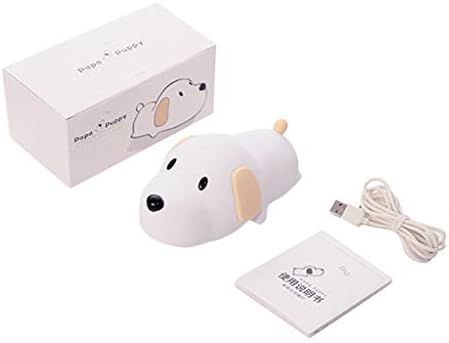 USB кутре ноќна ламба LED LED контролата на полнење бебе светло силиконски LED светлосни божиќни светла затворено на отворено