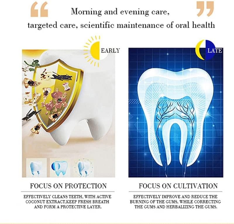 Активирана паста за заби од јаглен од кокос Отстранете ги дамките за заби темни пигмент Подобрете го кафето цигари чај заби заби