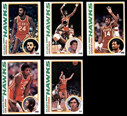 1978-79 Тимот на Топс Атланта Хокс го постави Атланта Хоукс ВГ+ Хокс