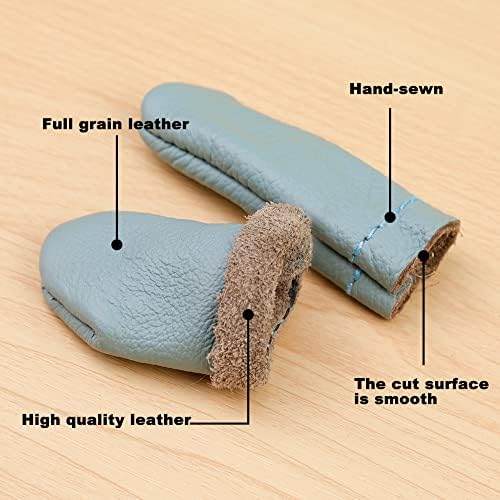 4 пара заштитни игла за заштита на прсти за прсти за плетење прсти со алатки за рачни занаети за шиење игла за шиење игла за шиење