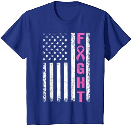 Борба против преживеаните гради Американски знаме Американско знаме Маица за рак на дојка