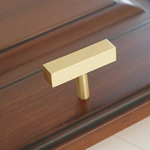 Објавување на цврсти месинг кујнски кабинети копчиња и влече златен плоштад мебел за мебел фиока за фиоки за влечење на врата