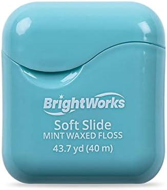 Brightworks Soft Slide Dental Floss, за тесни простори и дополнителна удобност, 43,7 јарди