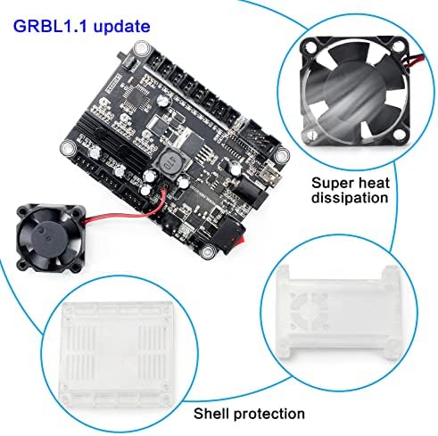 Rattmotor Ажурирање GRBL 1.1 f USB Cnc Контролер 3-Оска Цпу Рутер Гравер Машина Контролна Табла Со Итни Случаи И Ограничување Прекинувач
