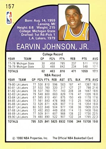 1990-91 НБА -обрачи 157 Меџик nsонсон кошаркарска картичка Лејкерс - Највреден играч