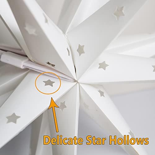 Oolaloo USB Moravian Star Light LED LED елка на новогодишна елка водоотпорен starвезда приврзок светло за прозорец внатрешен