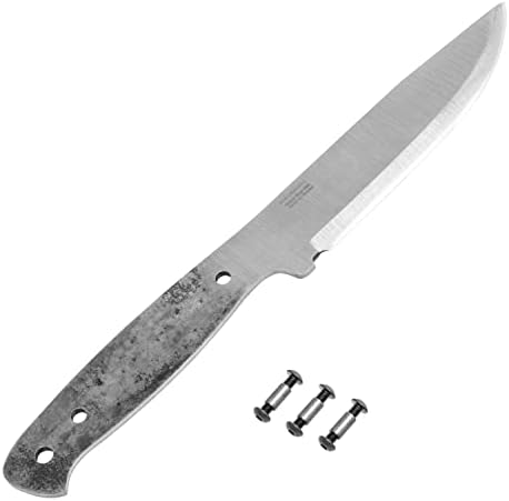 BPS ножеви празен авантуристи - празен нож со целосен таг за нож за ножеви - јаглероден челик 1066 сечило - скандинавски сканди мелење