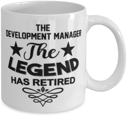 Менаџер за развој кригла, легендата се пензионираше, новини за уникатни идеи за подароци за менаџер за развој, чаша чаша чаша чаша