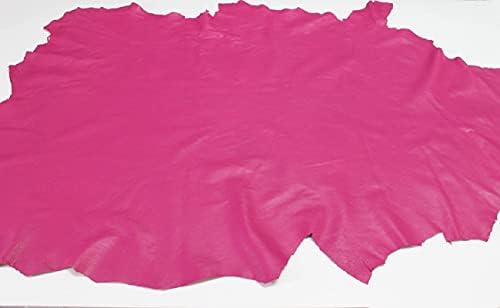 Розова оригинална кожа, вистинска јагниња, скриени со јагниња, мека финиш од овци, ткаенина ткаенина ткаенина занаетчиски материјал 5-6 км 0,5-0,6