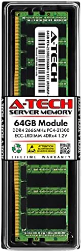 A-Tech 64gb Меморија RAM МЕМОРИЈА За Sys-F629P3-RC1B-DDR4 2666MHz PC4-21300 ECC Оптоварување Намалена LRDIMM 4DRx4 1.2 V-Еден Сервер