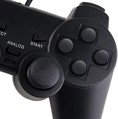 Funcilit Wired Controller за PS2, двојно шок вибрации близнак шок жичен играч за Sony PlayStation 2