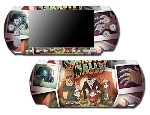 Гравитација Falls Mabel Pines Mystery Shack Video Game Videy Game Vinyl Decal Sking налепница за покритие за Sony PSP PlayStation