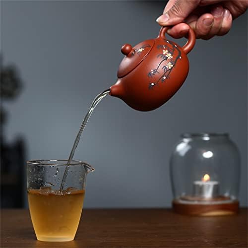 Чајник јиксинг чај сад виолетова глина xi шии чајници руда котел за убавина 188 филтер за топки за топки рачно изработени подароци за