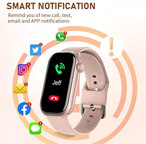 Smorfit Fitness Tracker, Smart Watch For Women, Tracker за активности IP68 Водоотпорен со следење на спиењето на отчукувањата на срцето,