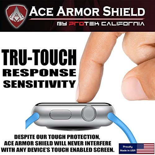 Ace Armor Shield Shatter отпорен на екранот заштитник за Garmin Quatix со бесплатна гаранција за замена на животниот век