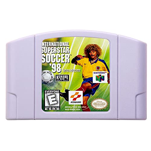 Нова N64 игри Cartridge International Superstar Soccer'98 US верзија NTSC за картичка за игри на конзола N64