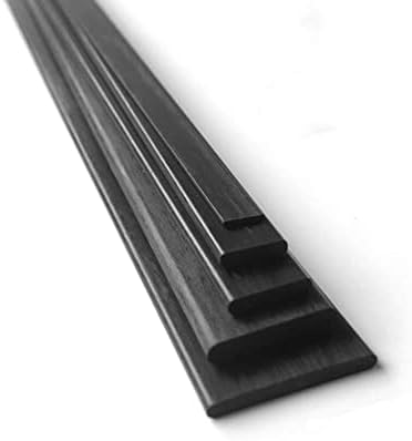 2PCS 500мм должина на јаглеродни влакна со висока јачина Дебела: 1,2мм -6,0мм лента за јаглеродни влакна/засилување за модел
