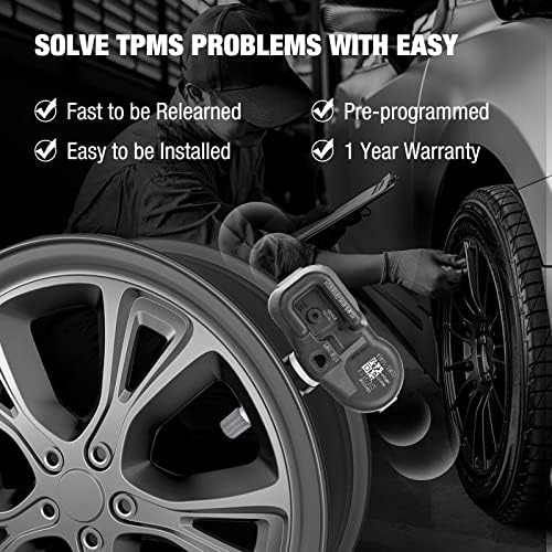 Систем за мониторинг на притисок на гуми BDFHYK TPMS 315MHz Систем за набудување на притисок во гумите компатибилен со Toyota Camry RAV4 Corolla
