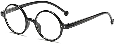 Нидовикс Ретро Круг Сина Светлина Блокирање Очила За Читање За Жени Мажи, Литературен Гроздобер Стил Зголемувач 0.0-3.0