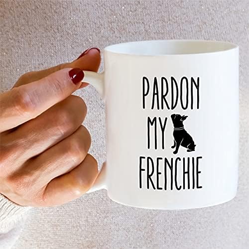 Смешна кригла Ретез - помилување на мојата француска француска булдог loversубители на кучиња 11 мл керамички кафе чаши - смешен сарказам саркастичен