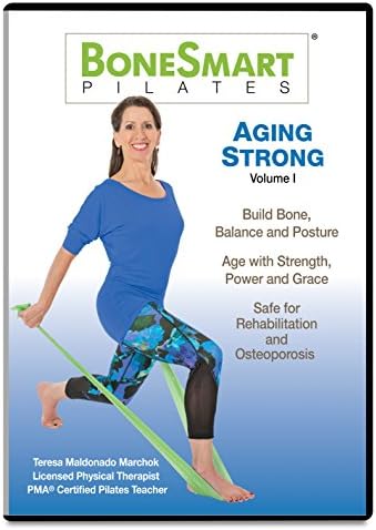 Bonesmart pilates стареење силен том I со засилен пакет на реквизити - вежба за изградба на коска, избегнување на повреда, силна