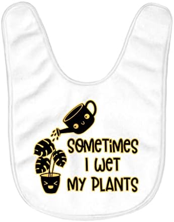 Понекогаш Ги Навлажнувам Моите Растенија Бебешки Лигавчиња-Цветни Лигавчиња За Хранење Бебиња-Графички Лигавчиња За Јадење
