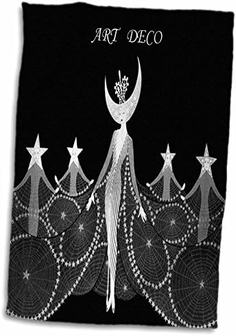 3Drose Florene Art Deco и Nouveau - Art Deco Dancers во црно бело - крпи
