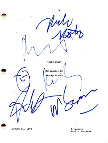 Роберт Дениро, ietулиет Луис, Ник Нолте, Мартин Скорсезе го потпишаа Аутограм - Сценарио за целосна филмска скрипта - Марти,