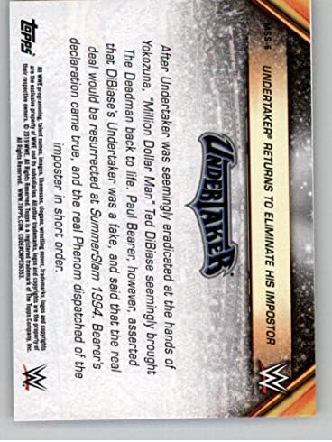 2019 Topps WWE SummerSlam Mr. SummerSlam MSS-6 8/29/94 Андертејкер се враќа за да ја елиминира својата трговска картичка во борење во борење