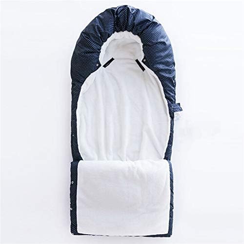 Есен зимско новороденче бебе чиста памучна торба за спиење се згусне топло на отворено бебиња новороденче за бебиња шетач за автомобили анти